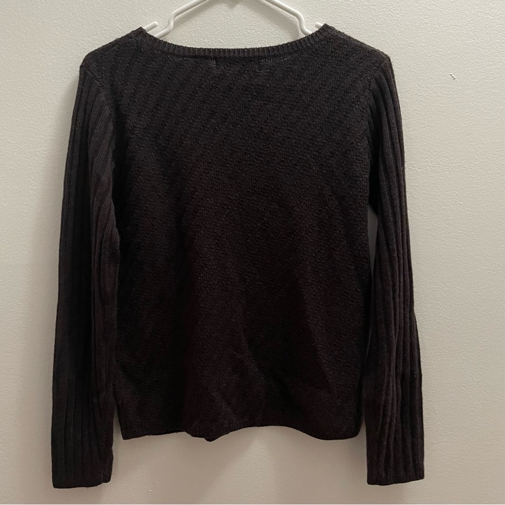 HARVE BENARD by BENARD HOLTZMAN Women’s Brown Wool Blend Sweater. Size M - Picture 8 of 8